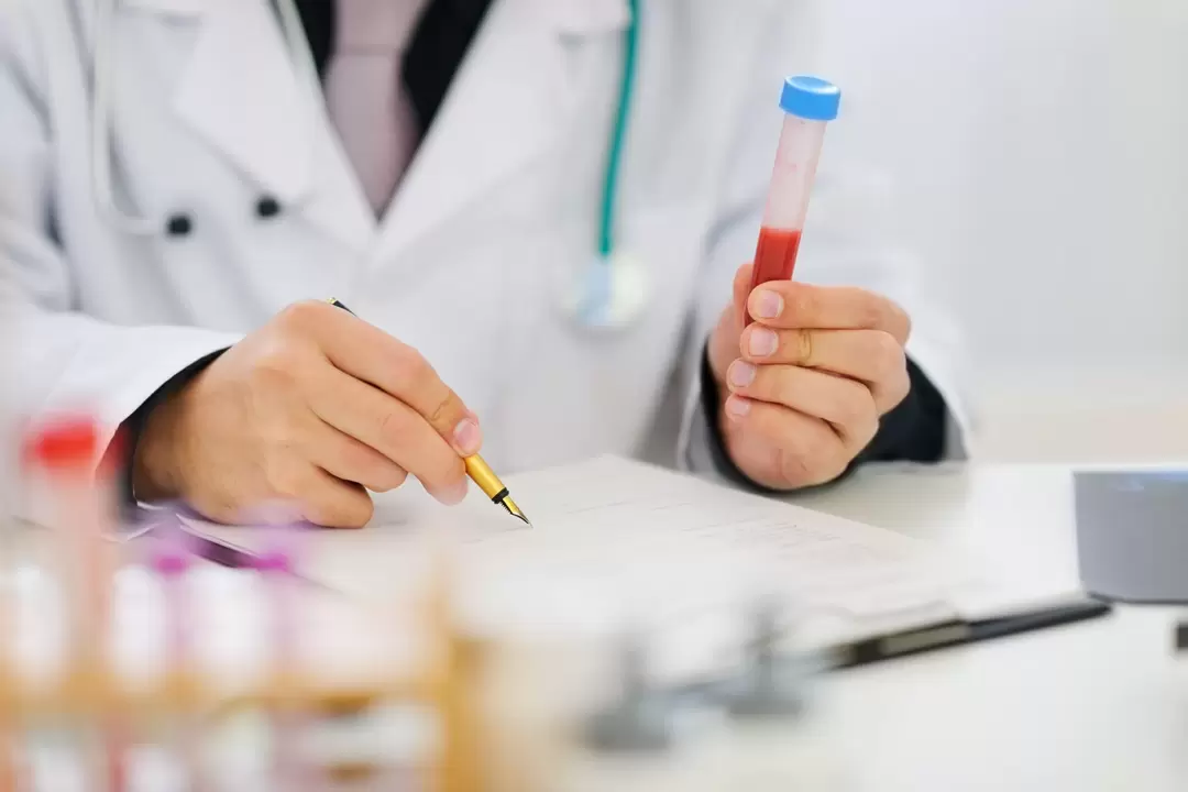 Blood test for parasites