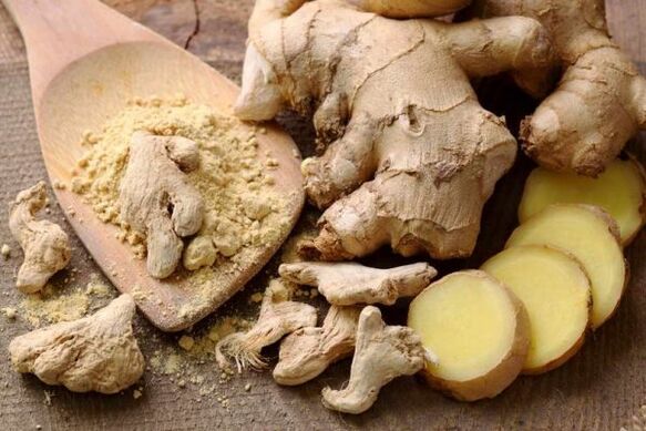 Ginger root used to remove parasites